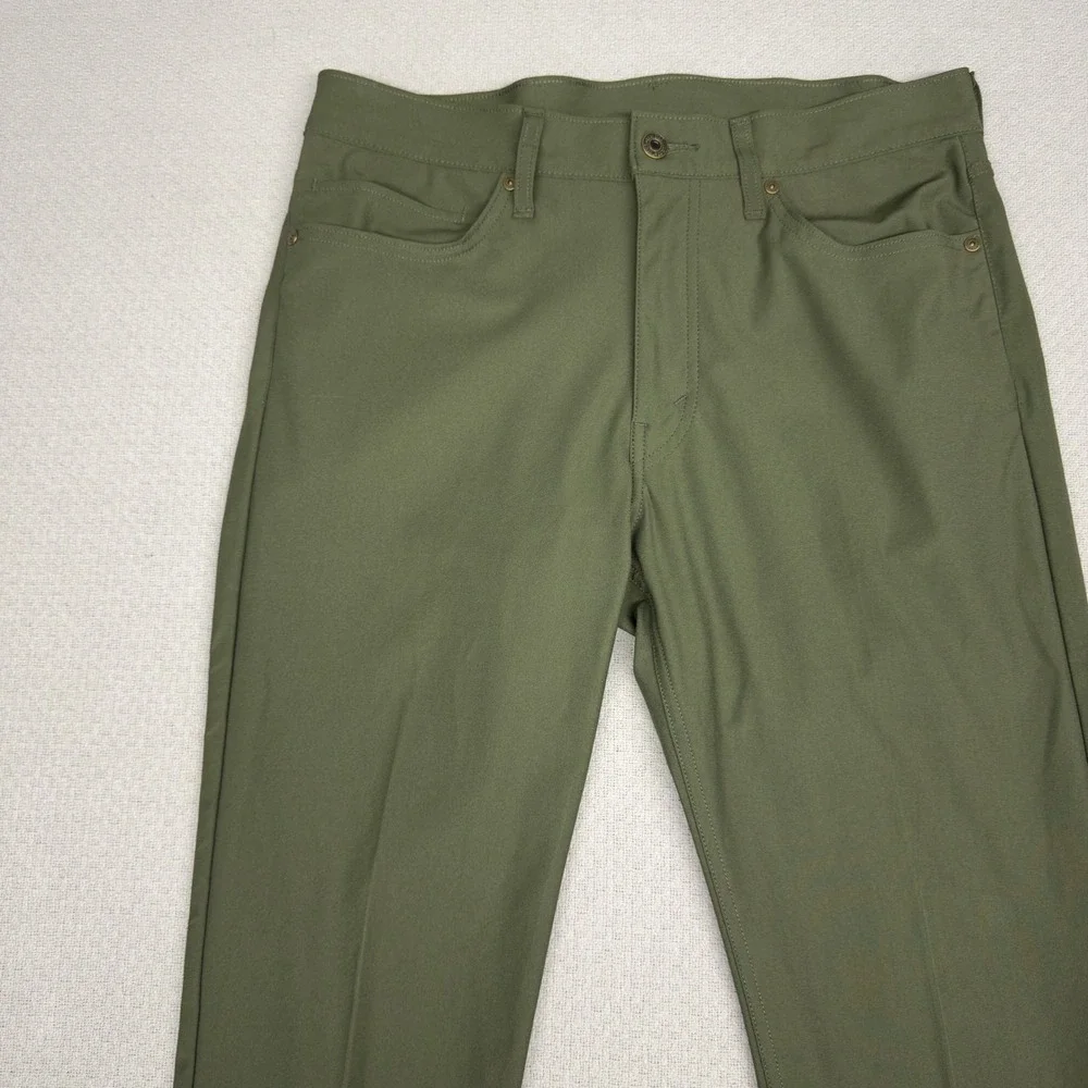 Levis 511 Pants Mens 34x30 Olive Green Slim Fit Chino Engineered for Movement